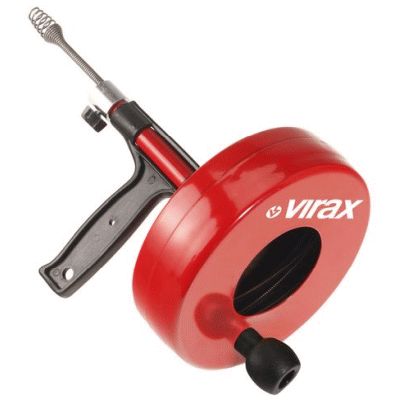 Desatascador de TAMBOR VIRAX 290600, Herramientas para fontanera fontaneros mucha calidad manual devanador Desembozar desembozadores Desatascar
