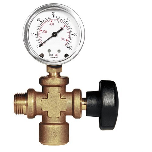CONEXION CON MANOMETRO Y VALVULA DE CIERRE PARA BOMBA DE COMPROBACION E - PUSH 2 REF. 115110 REMS, UNION ENGARCE BALBULAS