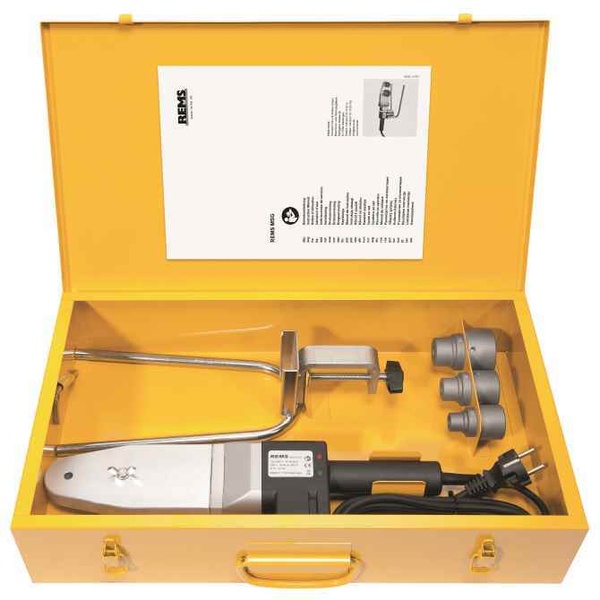 EQUIPO TERMOFUSION ELECTROPORTATIL MSG 63 EE CON CALENTADORES DE � 20 - 25 - 32 REF. 256240 REMS, CONJUNTO SOLDADOR PARA POLIFUSIONAR TUBOS REPOLEN VICAM Tuberias