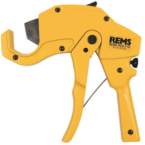 TIJERA ROS P 42 DE � 42 mm CON RETROCESO RAPIDO ( TUBOS PLASTICOS ) REF. 291250 REMS, TIJERETA CIZALLA GUILLOTINA PARA CORTAR PVC PB PEX MULTICAPA PE POLIETILENO REPOLEN POLITILENO PRESFITTING PRESFITING PRESSFITING PRESFITTING PRESSFITTING PRESFFITING PRESFFITTING PRESSFFITTING MLCP Tuberias