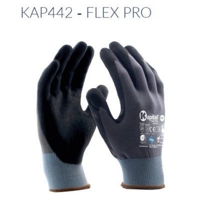 Guantes de seguridad con fibras anticorte  nivel A talla 9 KAP442-9, 