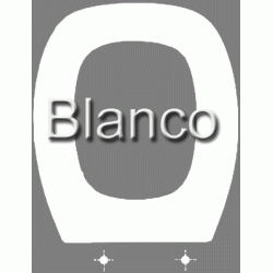 Asiento para inodoro modelo NOA (PORSAN) de PVC color BLANCO EIZAGUIRRE, WC WATER TAZA VATER BATER asientos TAPAS W.C. toilet seat