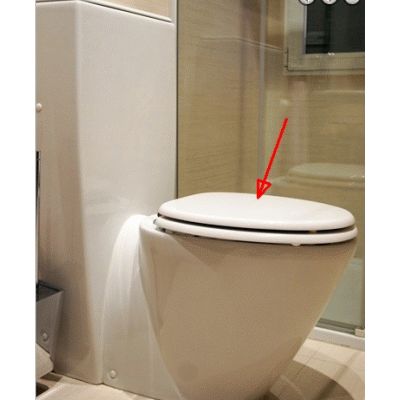 Asiento para inodoro modelo SWEET LIFE (R) de PVC color BLANCO EIZAGUIRRE, WATER WC TAZA VATER BATER asientos TAPAS W.C. toilet seat