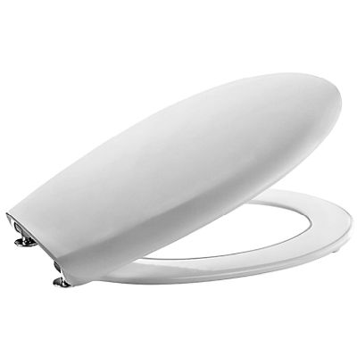 Asiento de SUPRALIT para inodoro con bisagras de acero modelo VICTORIA blanco ROCA A801B6000B, Sanitarios Tapa Water Wc Inodoros Series Baos Aseos Cromo Cromadas bater TAZA  VATER VISAGRAS asientos TAPAS  W.C. Y Juego Anclajes anclages completo completa antibacteriano anti bacteriano 8433290655469 toilet seat