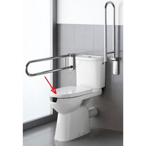 ASIENTO Y TAPA CON ARO ABIERTO PARA TAZA ACCESSS CON APERTURA FRONTAL A80123C004 ROCA, Sanitarios Tapa Water Wc Inodoros Series Baos Aseos bater VATER WATER WC VATER BATER TAZA asientos TAPAS W.C. toilet seat