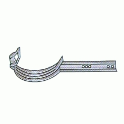 PALOMILLA ( GARRA ) ESTAMPADA PARA CANALON GALVANIZADO DE 250 mm HYDRAFIX, GARRAS FIJACION SOPORTES HIDRAFIX IDRAFIX YDRAFIX Chapa galvanizada Metalicos