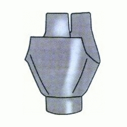 SALIDA UNIVERSAL ( BAJANTE CENTRAL) GALVANIZADA PARA CANALON DE 280 / 80 mm HYDRAFIX U702228080, BAJANTE CENTRAL CANAL 8431849714360 HIDRAFIX IDRAFIX YDRAFIX Chapa galvanizada Metalicos