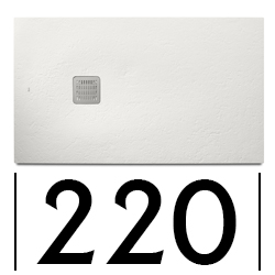 PLATOS DE DUCHA PIZARRA DE 220 DE LARGO