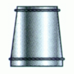REDUCCION SALIDA DE HUMOS GALVANIZADA CONVESA