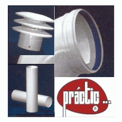 TUBO DE EXTRACCION DE HUNOS DE ALUMINIO LACADO ALUPRACTIC