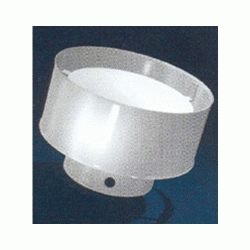 DEFLECTOR ANTIRRETORNO DE ALUMINIO LACADO EN BLANCO ALUPRACTIC