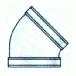 CODO DE ALUMINIO LACADO EN BLANCO ALUMIGAS