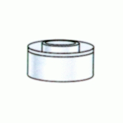 MANGUITO COAXIAL DE ALUMINIO LACADO EN BLANCO ALUMIGAS