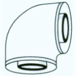 CODO ALU ALU COAXIAL CONVESA