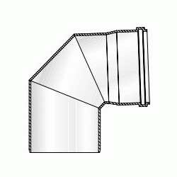CODO DE POLIPROPILENO SIMPLE CONVESA