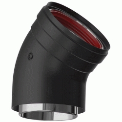 CHIMENEA INOXIDABLE DOBLE PARED EN NEGRO FIG
