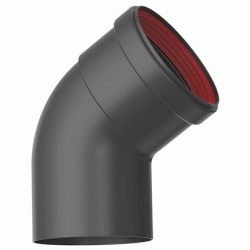 CHIMENEA INOXIDABLE SIMPLE EN NEGRO FIG