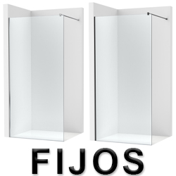 FIJOS DE DUCHA CRISTAL TRANSPARENTE